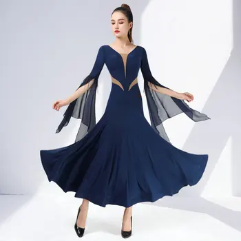 2022 Yeni Kadın Balo Salonu Dans Elbise Vals Yetişkin Modern Balo Kostümleri Tango Rumba Giyim ZY32-1