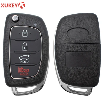 4 Düğmeler Uzaktan anahtar kovanı Hyundai Santa fe Sonata Tucson Fob Akıllı Araba Anahtarı Değiştirme tamir kiti itmeli anahtar 2013-2019