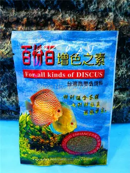 40G 100 % Doğal Renk Arttırıcı Yüzen Disk Balık Yemi/alimento para peces tropikal 2 adet