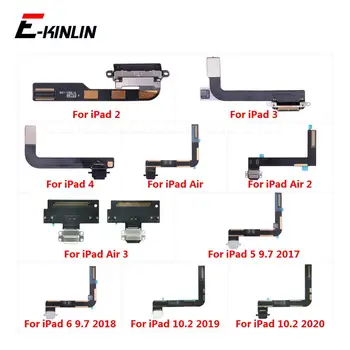 iPad 4 Hava için 2 3 5 6 9.7 10.2 2017 2018 2019 2020 Şarj Şarj Dock Bağlantı Noktası Flex Kablo Şerit Tak Onarım Parçaları