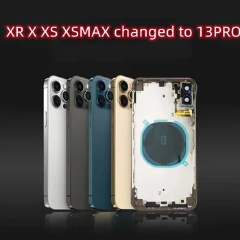 Mat malzemeiphone XR 11 ~ 13 Pro arka pil orta çerçeve değiştirme, XR 11 gibi 13 PRO Mat çerçeve + çok