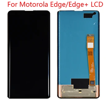 Motorola Moto Kenar için LCD XT2061-3 Dokunmatik ekran digitizer Moto Kenar+ ekran XT2063-3 Dokunmatik ekran 6.7 inç