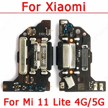 Orijinal Şarj Portu Xiaomi Mi 11 Lite 4G 5G Şarj Kurulu USB PCB Dock Bağlantı Flex Plaka Yedek Yedek Parça