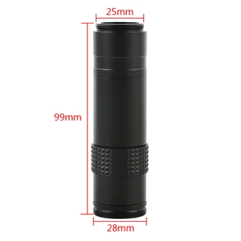Sanayi Mikroskop Kamera C-mount MİNİ 1-130X zoom objektifi 40 / 50mm Halka Adaptörü