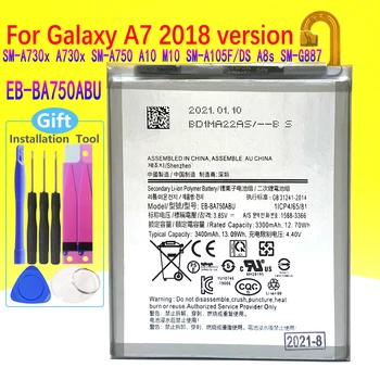 Yeni EB-BA750ABU Pil Samsung Galaxy A7 (2018 Versiyonu ) SM-A730x A730x SM-A750 A10 M10 SM-A105F / DS A8s SM-G887 Araçları İle
