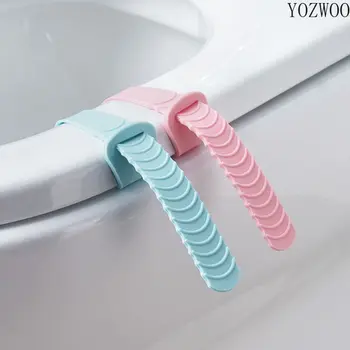 YOZWOO 2/6/10 adet Anti-kirli Tuvalet Kaldırıcı Sıhhi Closestool klozet kapağı Kapak Kolu Etiket Kaldırma Cihazı Ev Banyo Aksesuarı