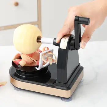 Çok fonksiyonlu Döner Meyve Soyucu Manuel Meyve elma soyucu Makinesi Kesme elma dilimleyici Mutfak Alet Araçları 2022 Yeni