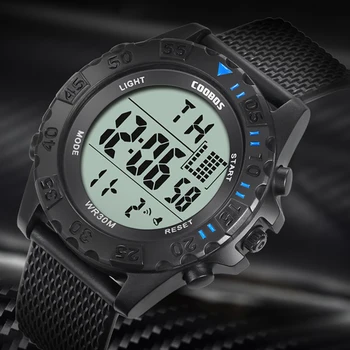 Üst Marka Spor Saatler Erkekler için Askeri Elektronik Dijital kol saati Su Geçirmez Tarih Hafta ekran alarmı Saat horloges mannen